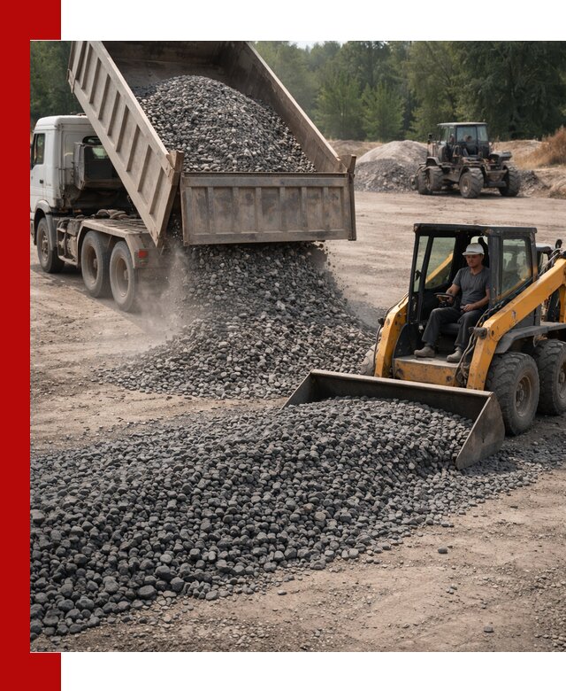 Гранитный щебень фракция 40-70 с доставкой в Новочеркасске