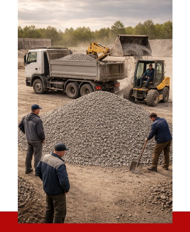 Гравийный щебень фракция 5-20 в Новочеркасске от 2456 р. ПРОНЕРУДНвч