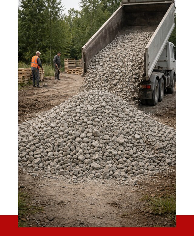 гравийный щебень фракция 70-120 в Новочеркасске от 2507 р. ПРОНЕРУДНвч