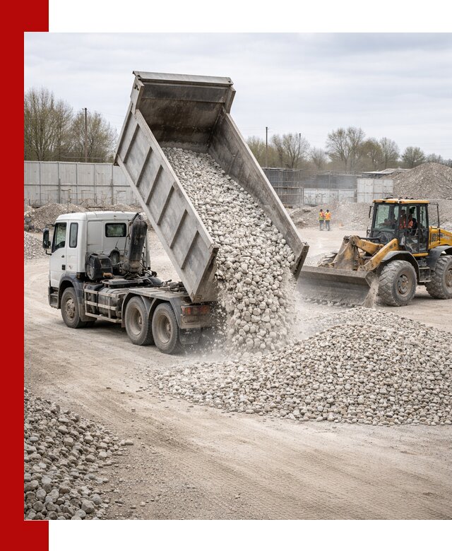 Доставка и продажа известнякового щебня в Новочеркасске