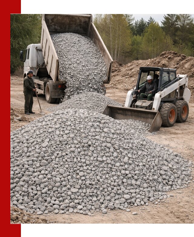Доставка доломитового щебня в Новочеркасске напрямую от карьера
