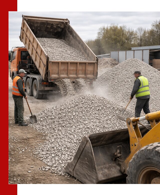Доломитовый щебень фракции 5-20 с доставкой в Новочеркасске