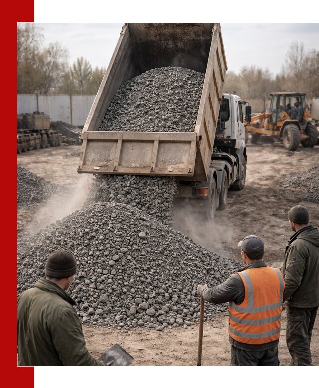 Доставка шлакового щебня в удобные сроки по выгодной цене в Новочеркасске