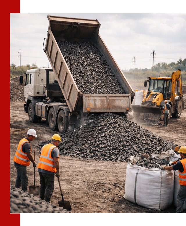 Шлаковый щебень фракция 40-70 с доставкой в Новочеркасске