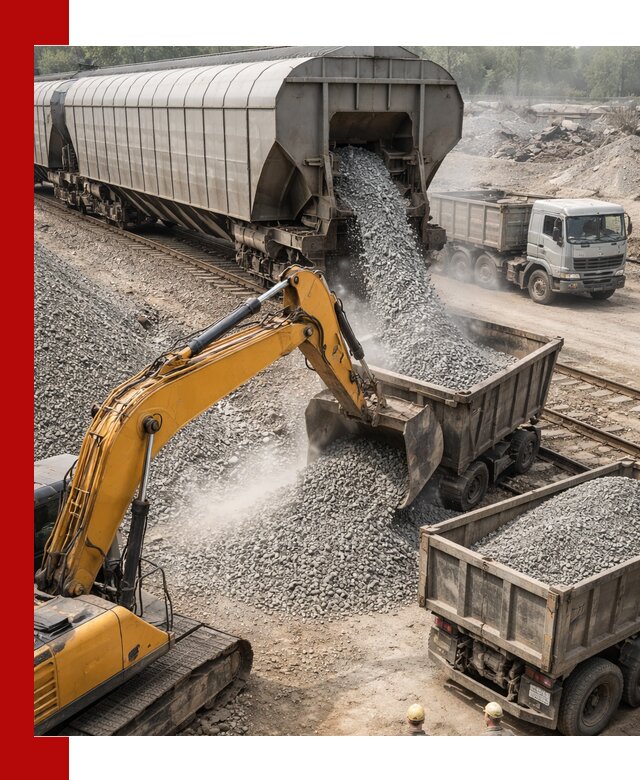 Доставка железнодорожного щебня в Новочеркасске крупными партиями быстрого отгруза