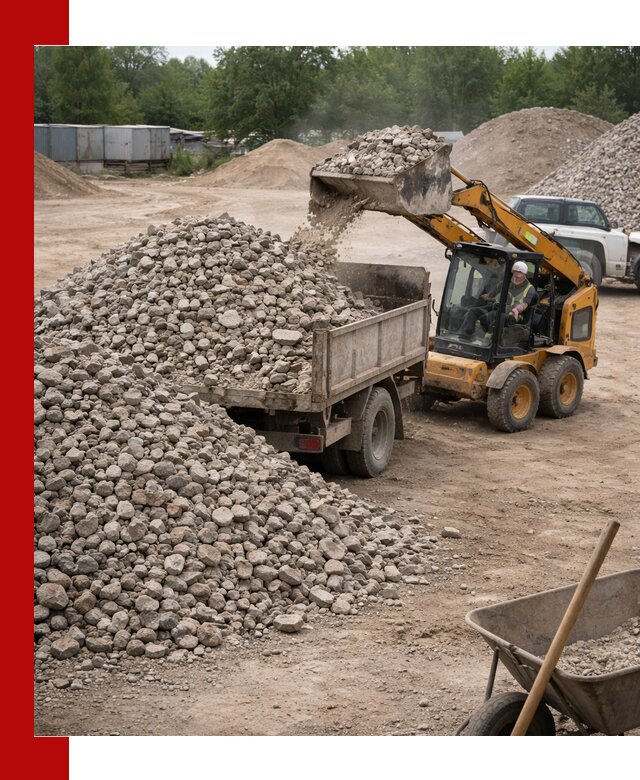 Доставка вторичного щебня в Новочеркасске для строительных работ