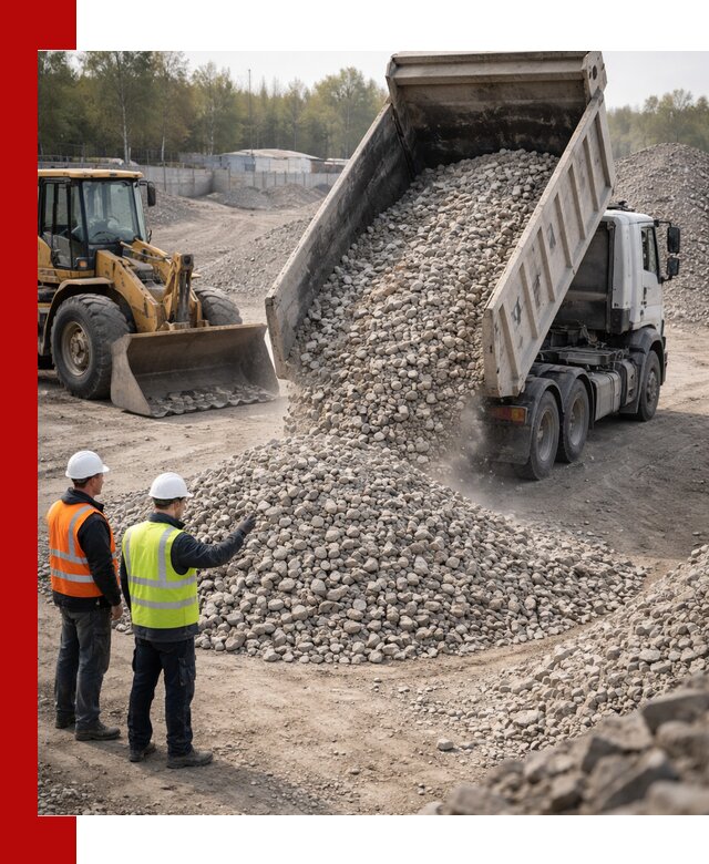 Вторичный щебень фракция 40–70 доставка в Новочеркасске