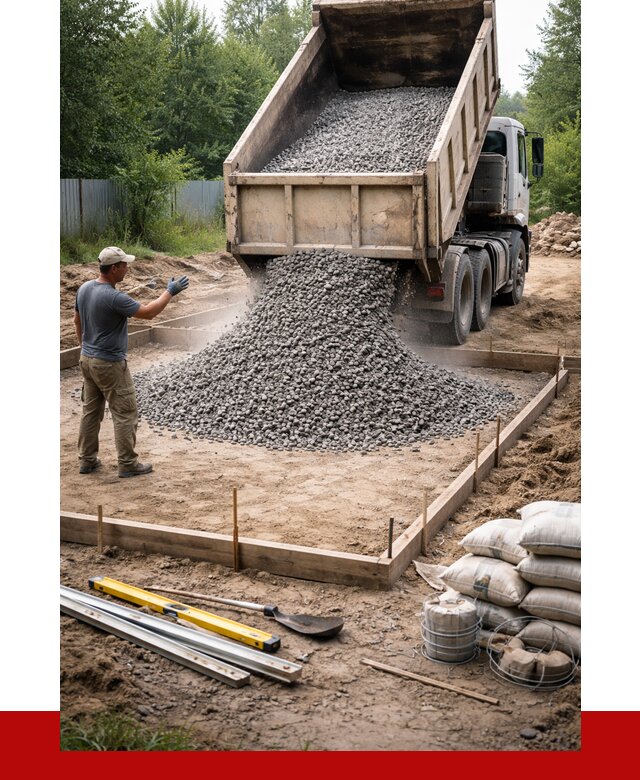 Купить щебень для фундамента в Новочеркасске от 4605 р. | ПРОНЕРУДНвч