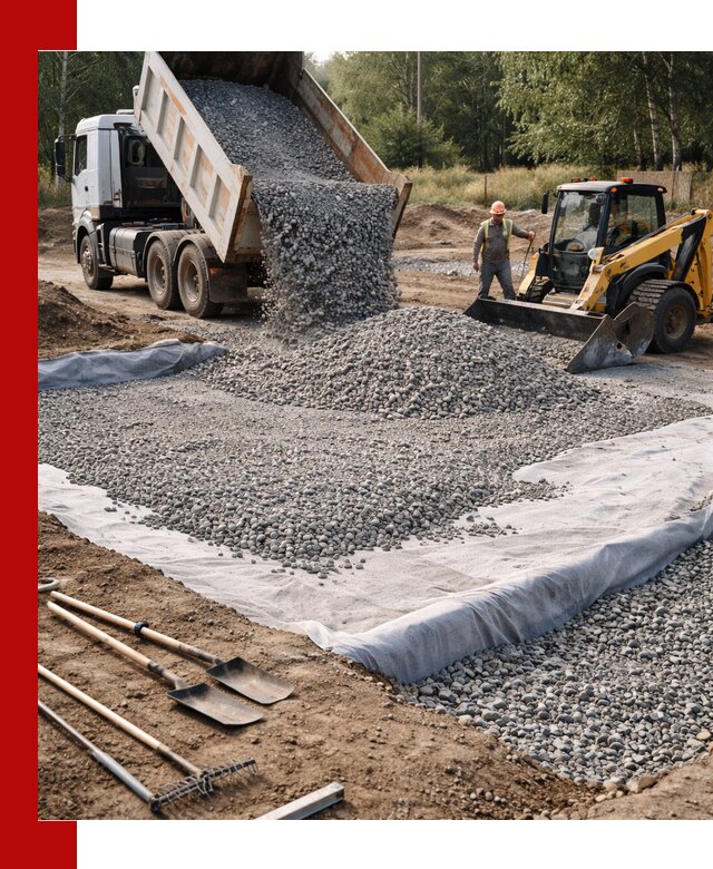 Щебень для фундамента с доставкой в Новочеркасске