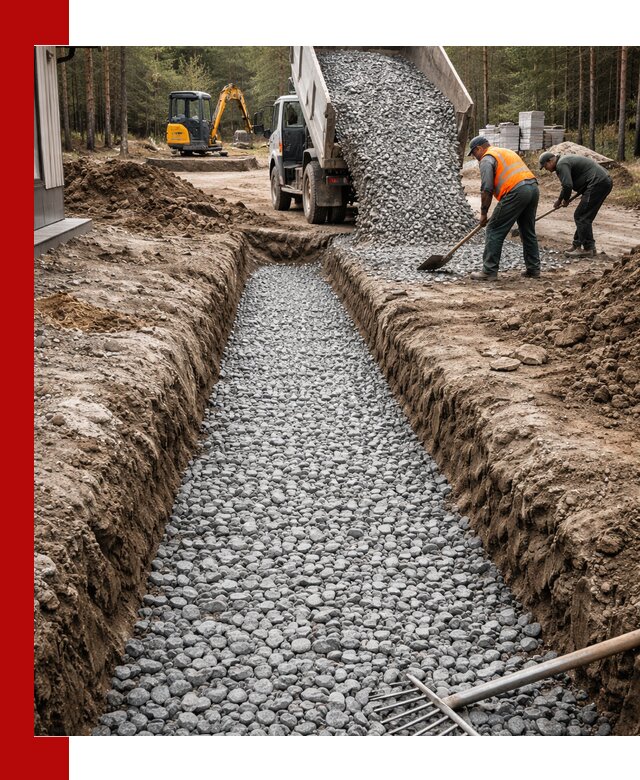 Щебень для дренажа с доставкой в Новочеркасске высокого качества