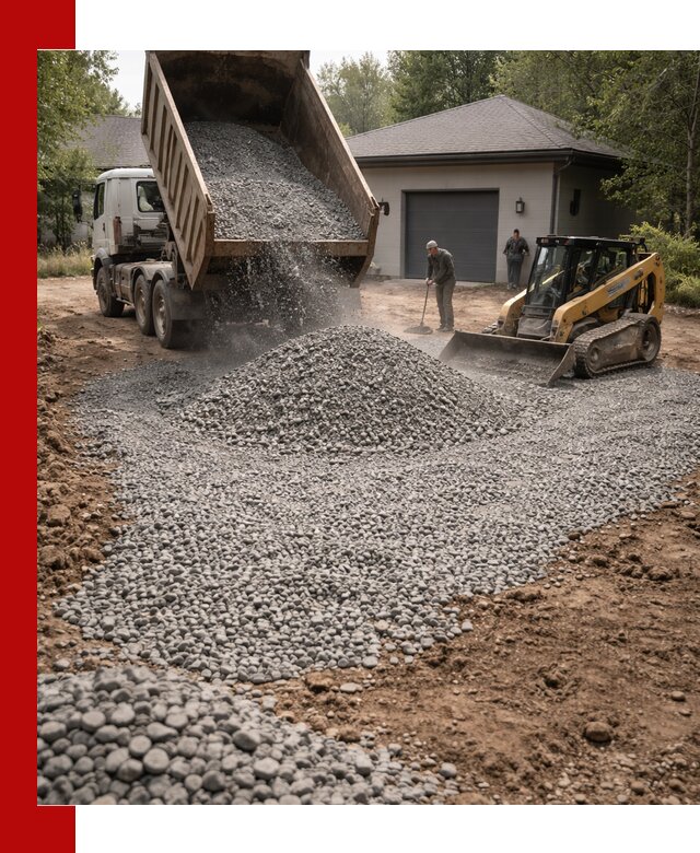 Щебень для парковки в Новочеркасске: доставка и укладка качественного материала