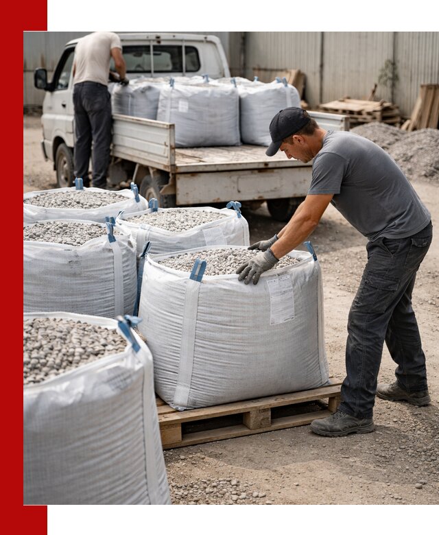 Доставка щебня в мешках по выгодным ценам в Новочеркасске