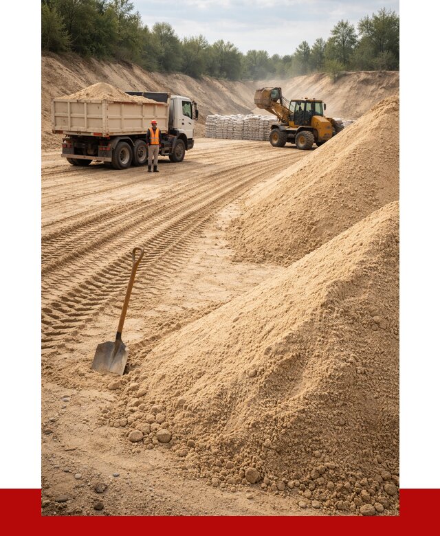Карьерный песок мелкозернистый в Новочеркасске от 9211 р. | ПРОНЕРУДНвч