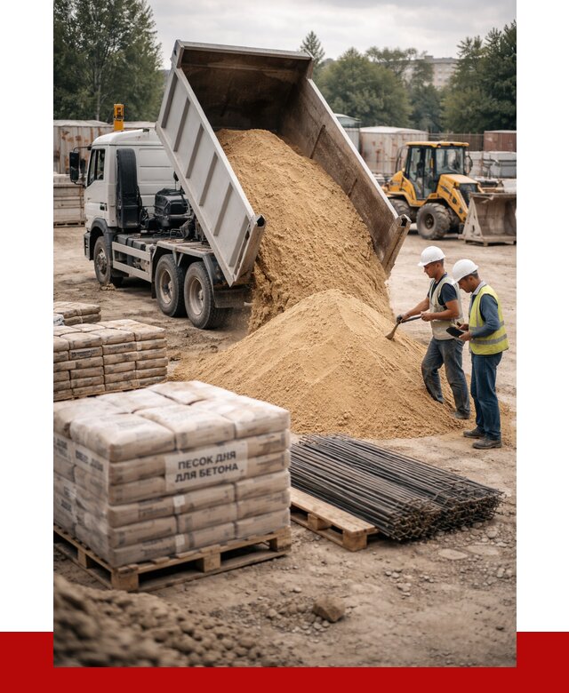 Песок для бетона в Новочеркасске от 2559 р. с доставкой, ПРОНЕРУДНвч