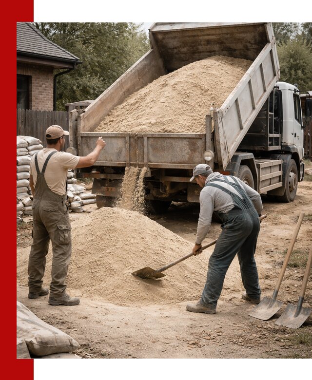 Песок для штукатурки с доставкой в Новочеркасске качественный и чистый