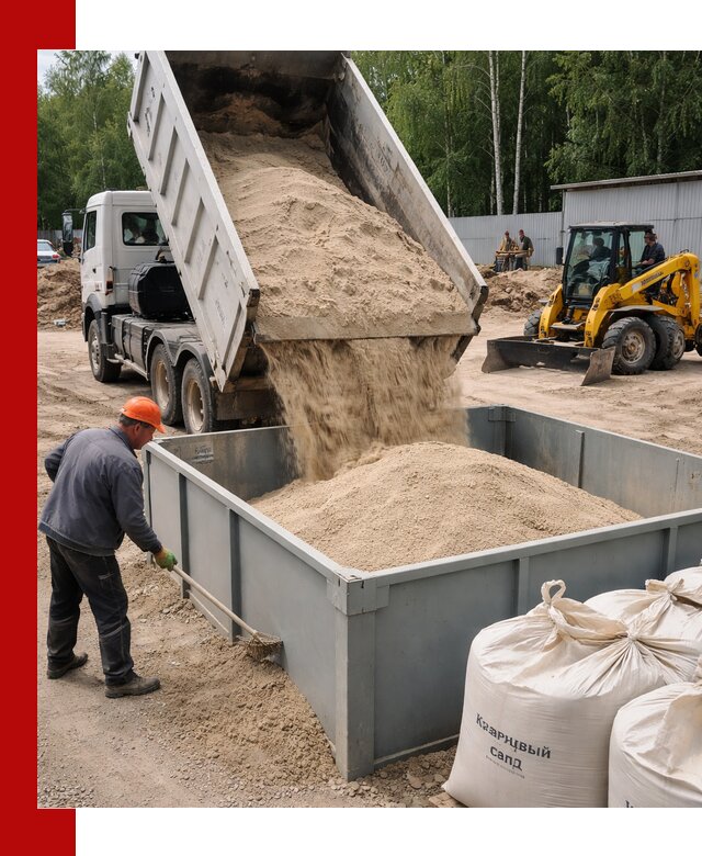 Кварцевый песок для фильтра в Новочеркасске — доставка и качество