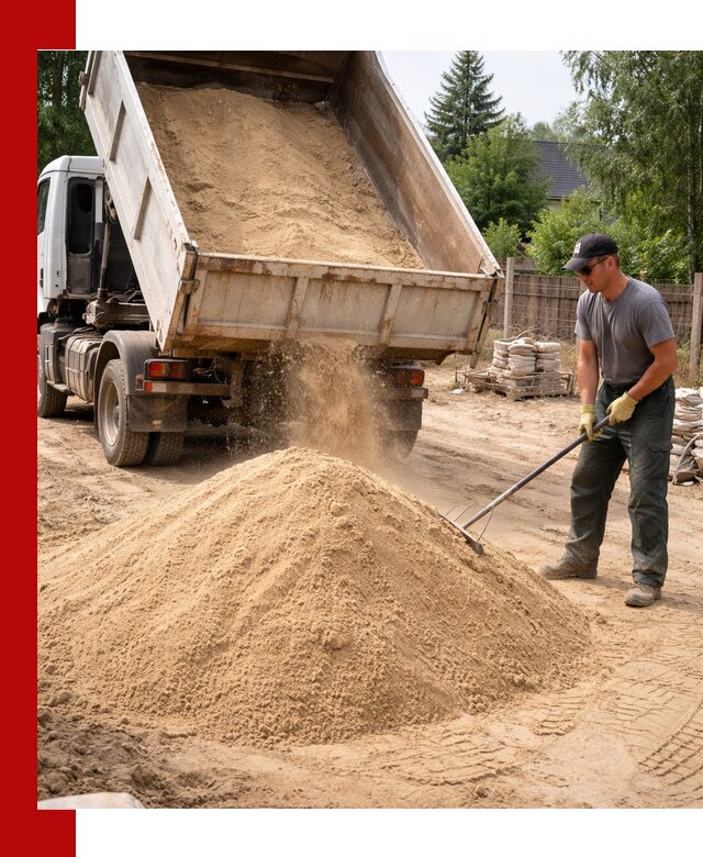 Доставка сухого песка самосвалами в Новочеркасске