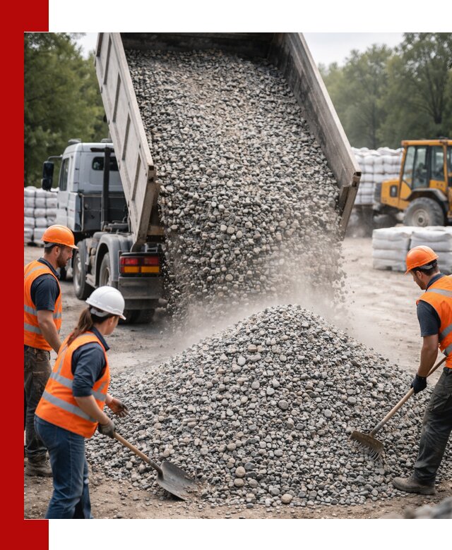 Доставка гравия и камня в Новочеркасске оптом и в розницу
