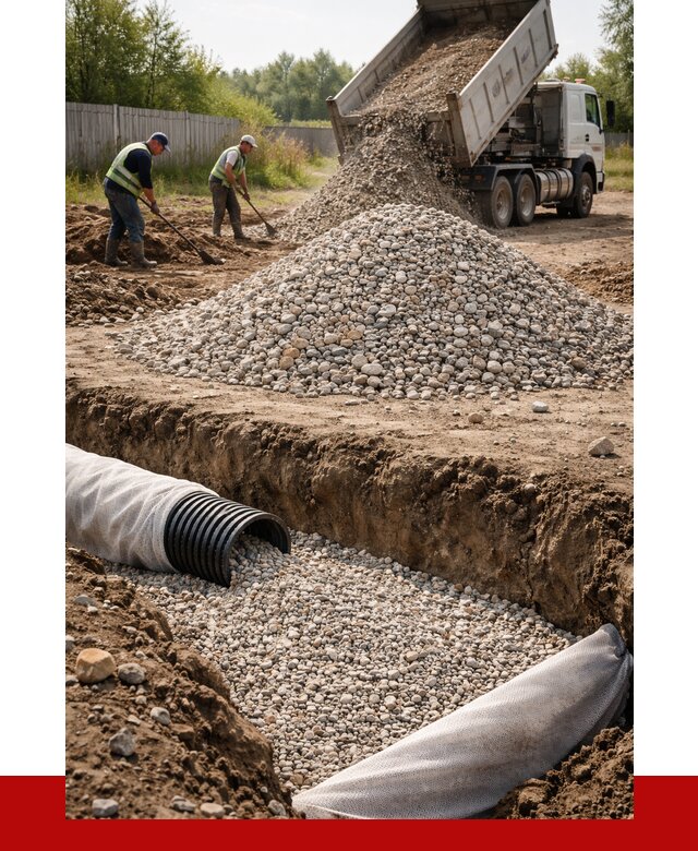 Гравий для дренажа в Новочеркасске от 2251 р., доставка ПРОНЕРУДНвч