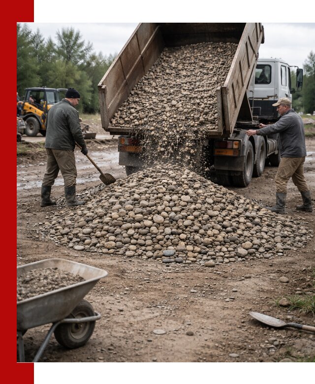 Доставка гальки речной оптом и в розницу в Новочеркасске