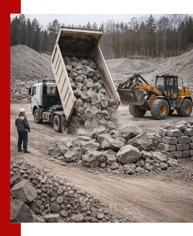 Доставка и продажа бутового гранитного камня в Новочеркасске