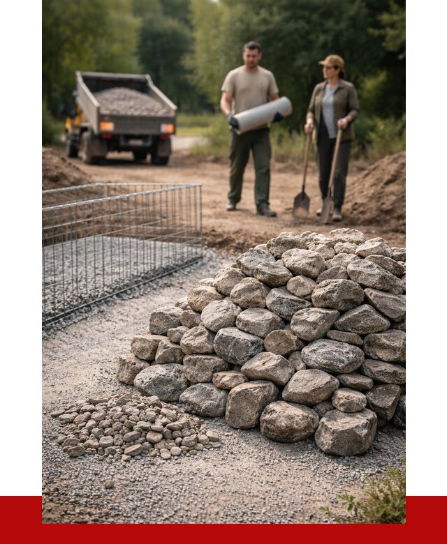 Камень для габионов фракция 100-200 в Новочеркасске от 4912 р. | ПРОНЕРУДНвч