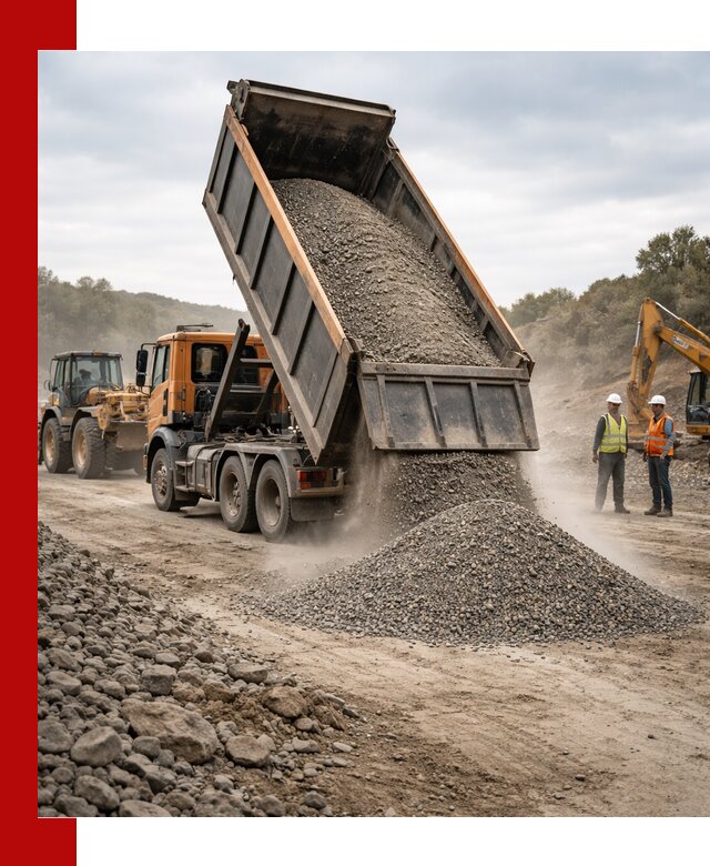 Щебёночно-песчаная смесь ЩПС С1 с доставкой в Новочеркасске