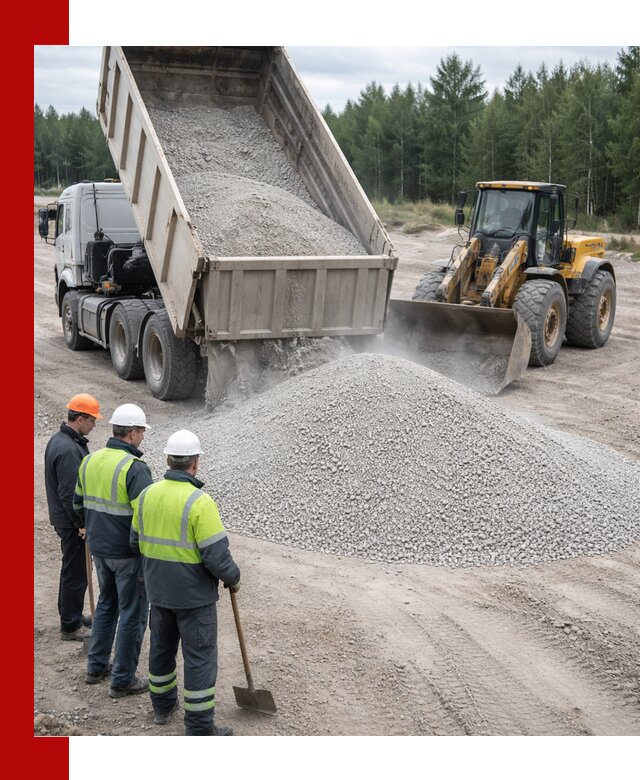 Известняковый отсев 0-5 доставка в Новочеркасске быстро и выгодно