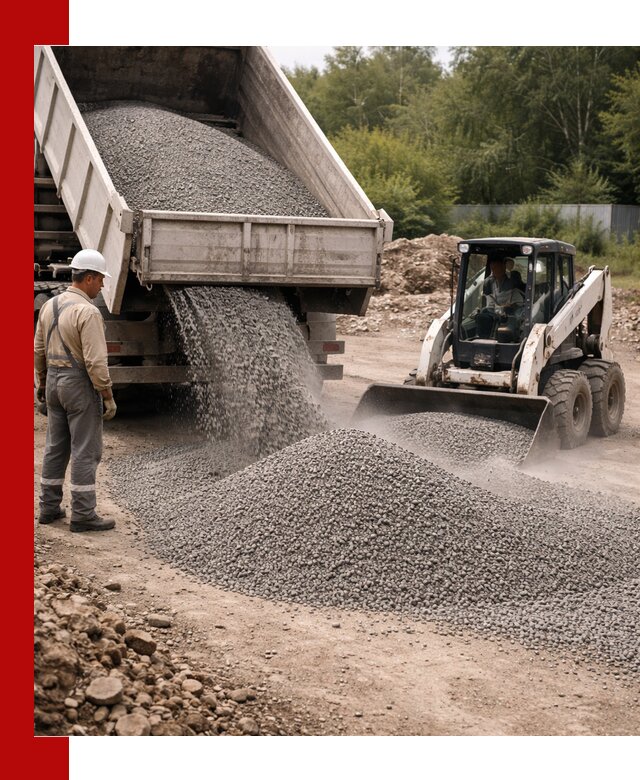 Доставка гравийного отсева 0-5 в Новочеркасске оптом и в розницу