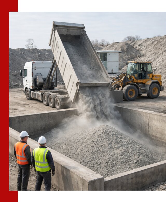 Доставка цемента навалом в Новочеркасске крупными партиями