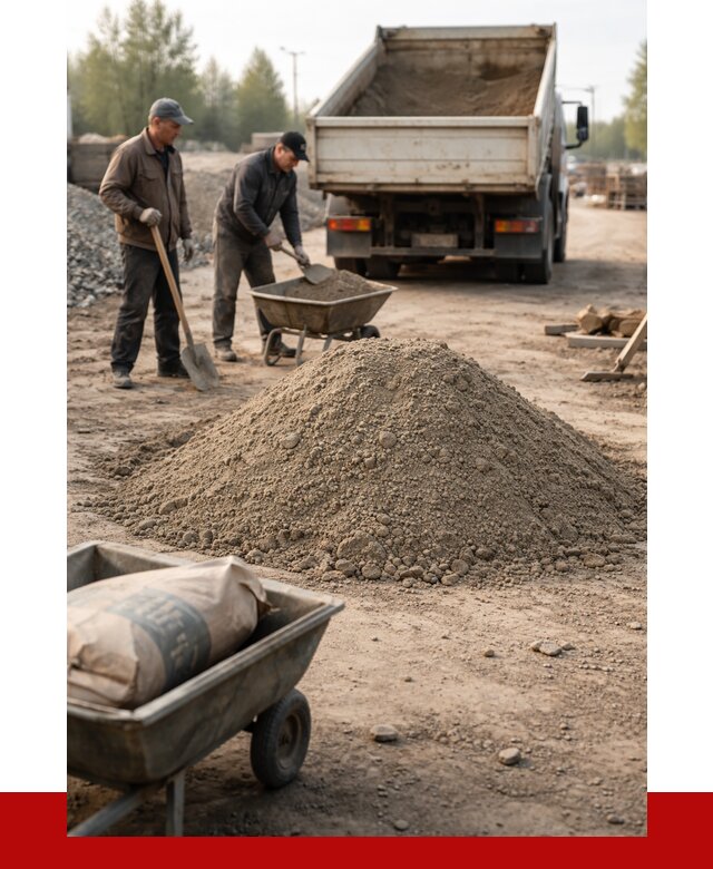 Цементно-песчаная смесь М150 в Новочеркасске от 4810 р. | ПРОНЕРУДНвч