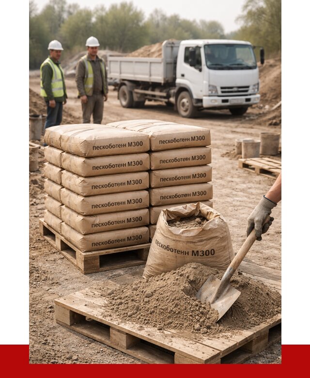Пескобетон М300 в Новочеркасске с доставкой от 4759 р. за куб | ПРОНЕРУДНвч