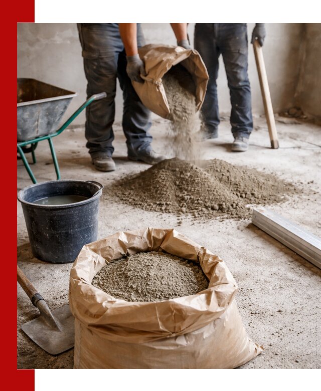 Доставка сухой смеси для стяжки в Новочеркасске