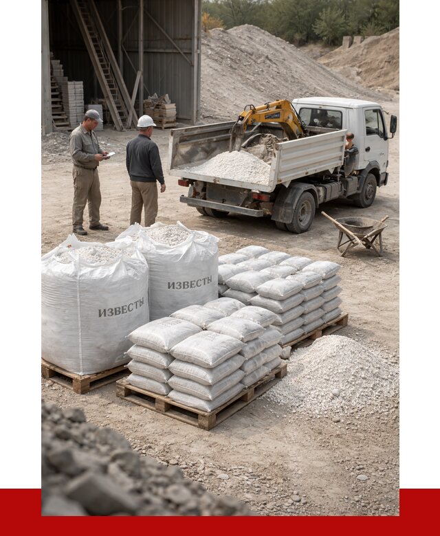 Известь строительная в Новочеркасске с доставкой от 4298 р. | ПРОНЕРУДНвч