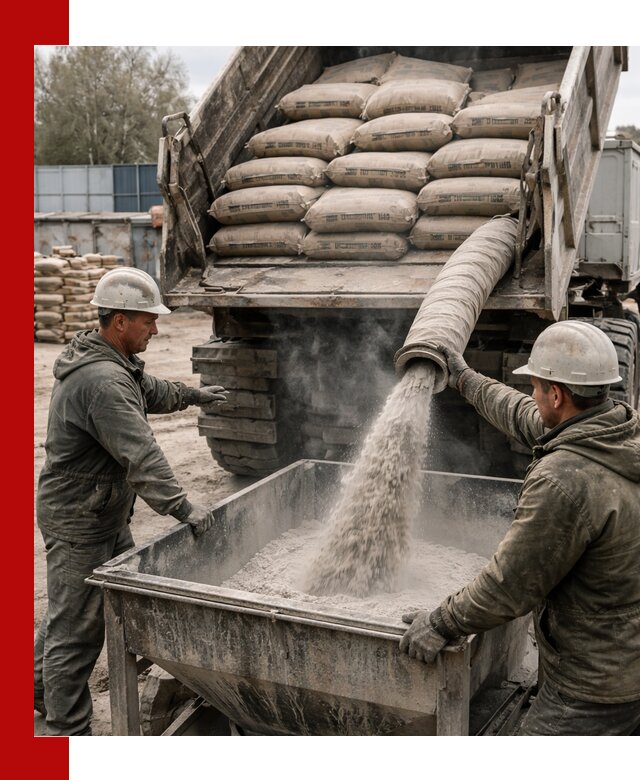 Доставка цемента М400 в Новочеркасске оптом и в розницу