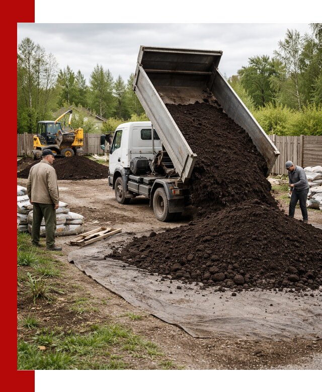 Доставка качественного почвогрунта в Новочеркасске оптом и в розницу