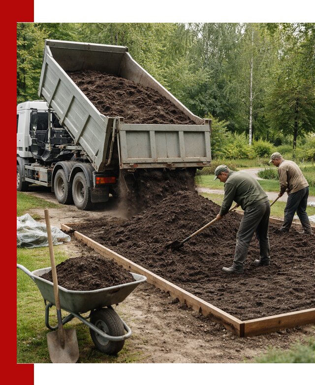 Доставка грунта для озеленения и благоустройства в Новочеркасске