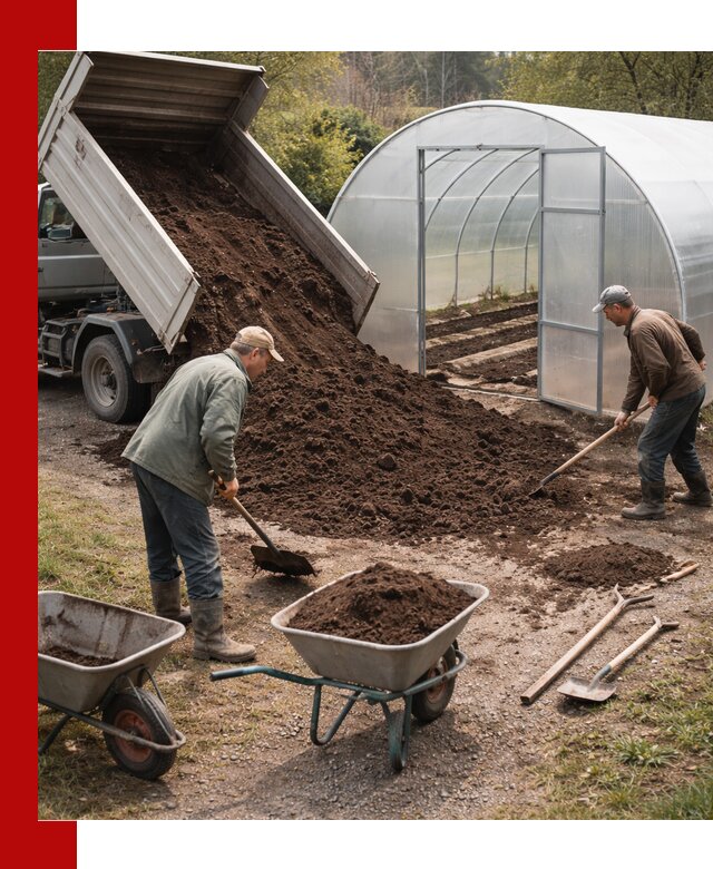 Грунт для теплицы с доставкой в Новочеркасске — плодородный субстрат под растения