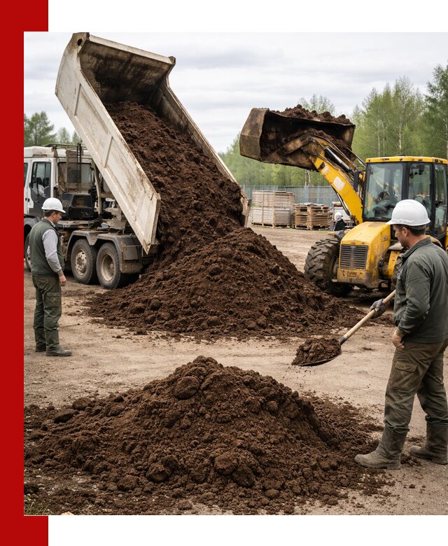 Доставка торфа оптом и в мешках в Новочеркасске