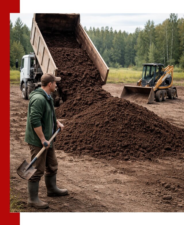 Купить верховой торф с доставкой в Новочеркасске для садоводства и растений