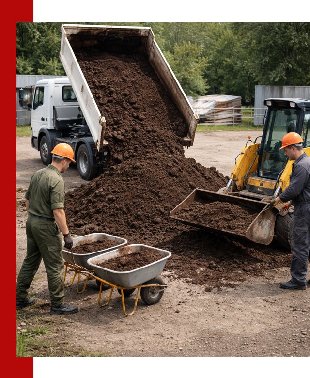 Доставка торфо-земляной смеси в Новочеркасске для огорода и ландшафта