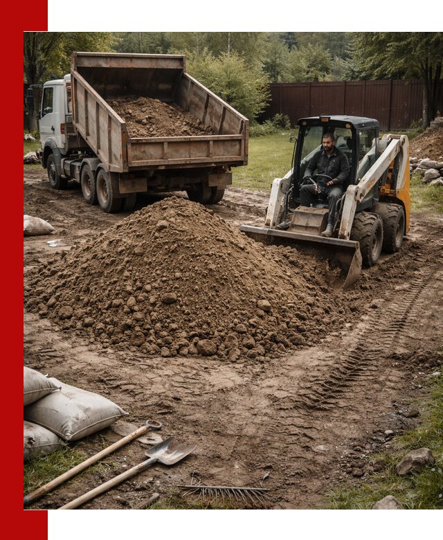 Суглинок для планировки участков в Новочеркасске с доставкой и выгрузкой