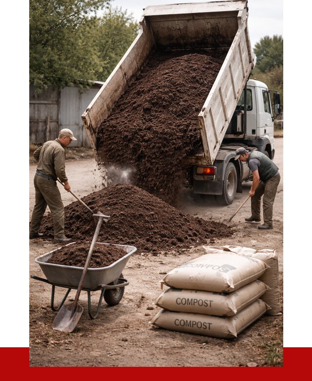 Купить компост в Новочеркасске от 4298 р. за куб с доставкой | ПРОНЕРУДНвч