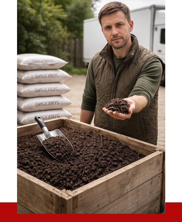 Купить биогумус в Новочеркасске с доставкой от 8699 р. за куб | ПРОНЕРУДНвч