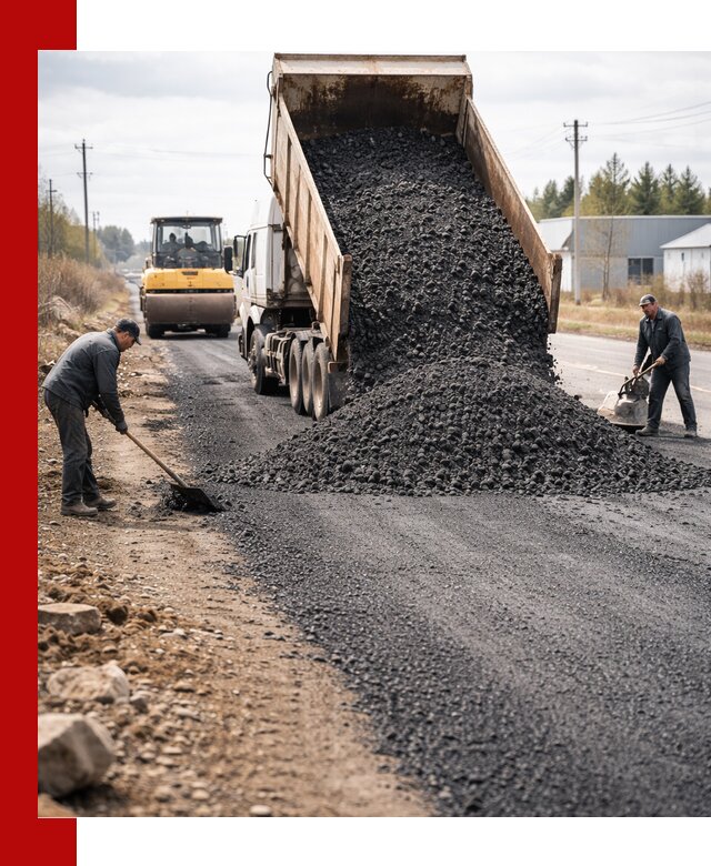 Асфальтовая крошка для дорог в Новочеркасске — поставка и доставка