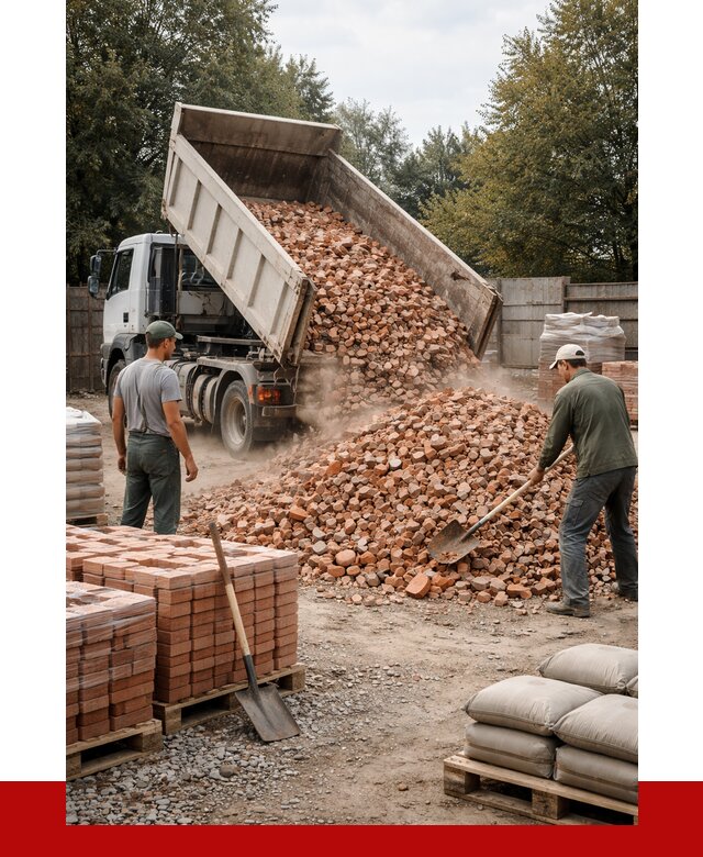 Бой кирпича в Новочеркасске с доставкой от 4298 руб/куб | ПРОНЕРУДНвч