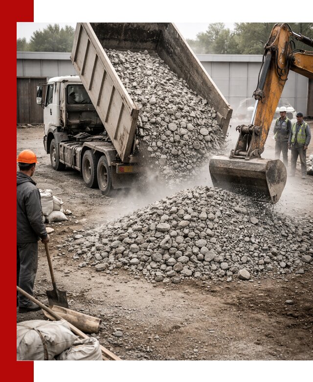 Доставка дробленого бетона в Новочеркасске оптом и в розницу