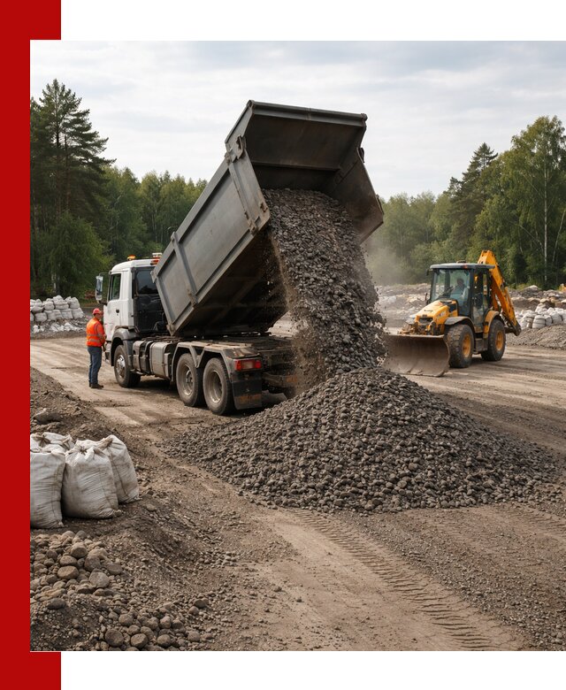 Доставка дробленого асфальта в Новочеркасске для дорожных работ