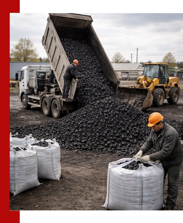 Доставка каменного угля в Новочеркасске оптом и в розницу