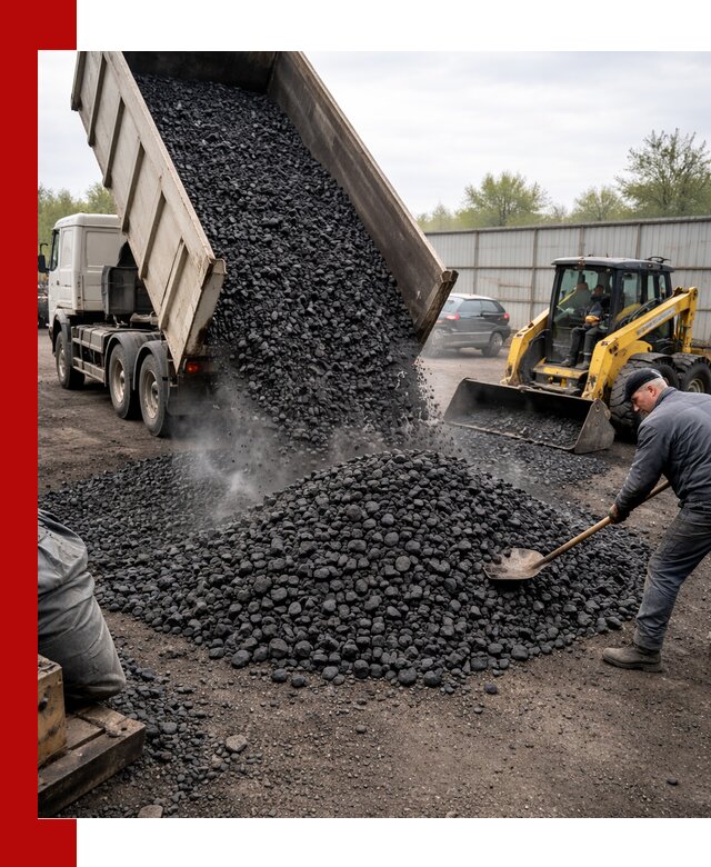 Доставка угля орех в Новочеркасске оптом и в розницу